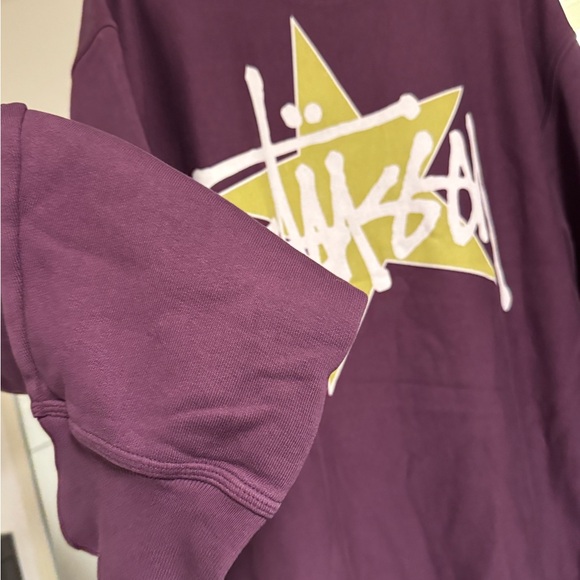 •NWT• STÜSSY STAR PURPLE PIGMENT DYED CREWNECK • 2XL - Picture 7 of 12